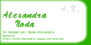 alexandra noda business card